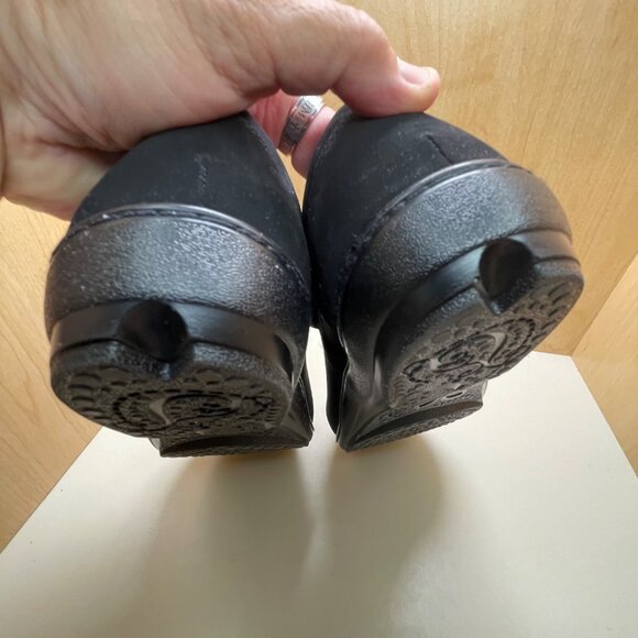 Aetrex Berries Black Mary Jane Shoes With Velcro Strap Womens Size 9 Lightweight - Picture 6 of 10